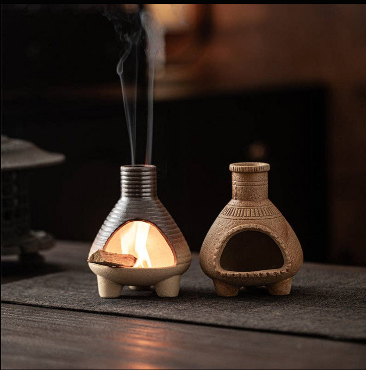 Handcrafted Incense Burner - Ribbed