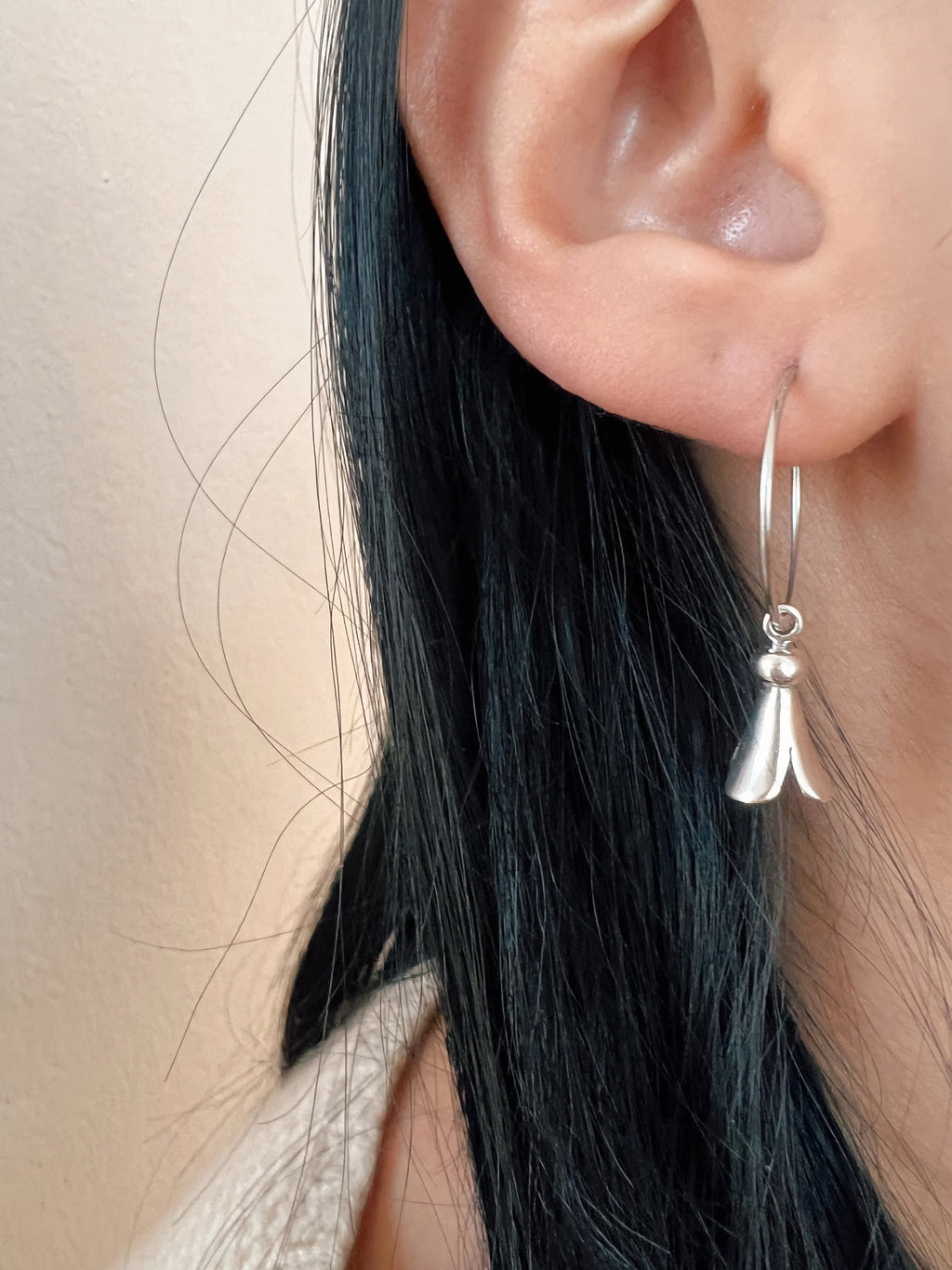 Dineh - Squash Blossom Hoops
