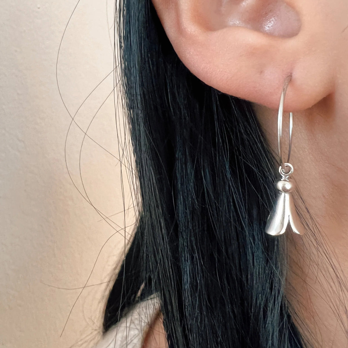 Dineh - Squash Blossom Hoops