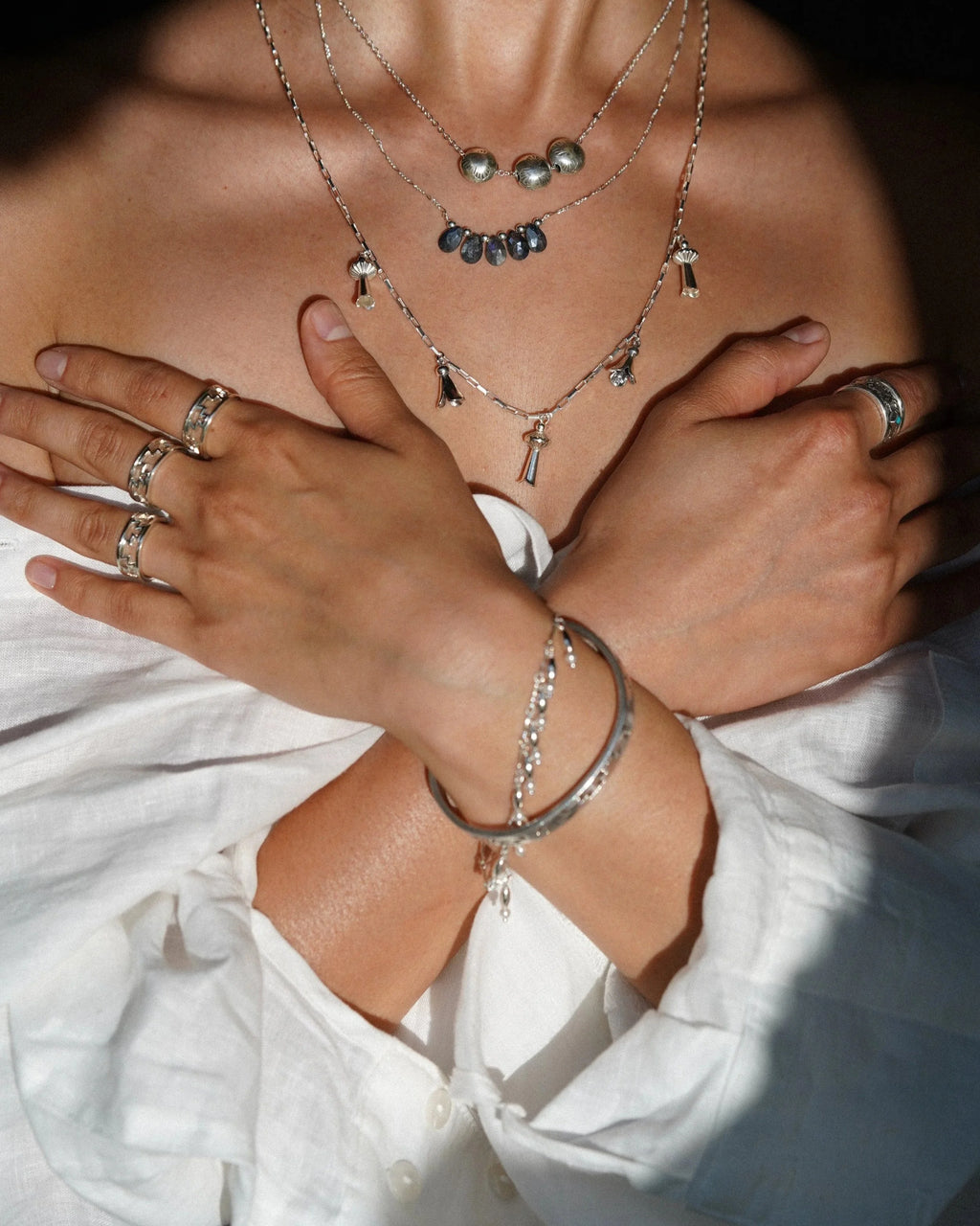 Dineh - Squash Blossom Charm Necklace