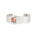 Dineh - Inlay Butterfly Rug Bracelet - Coral