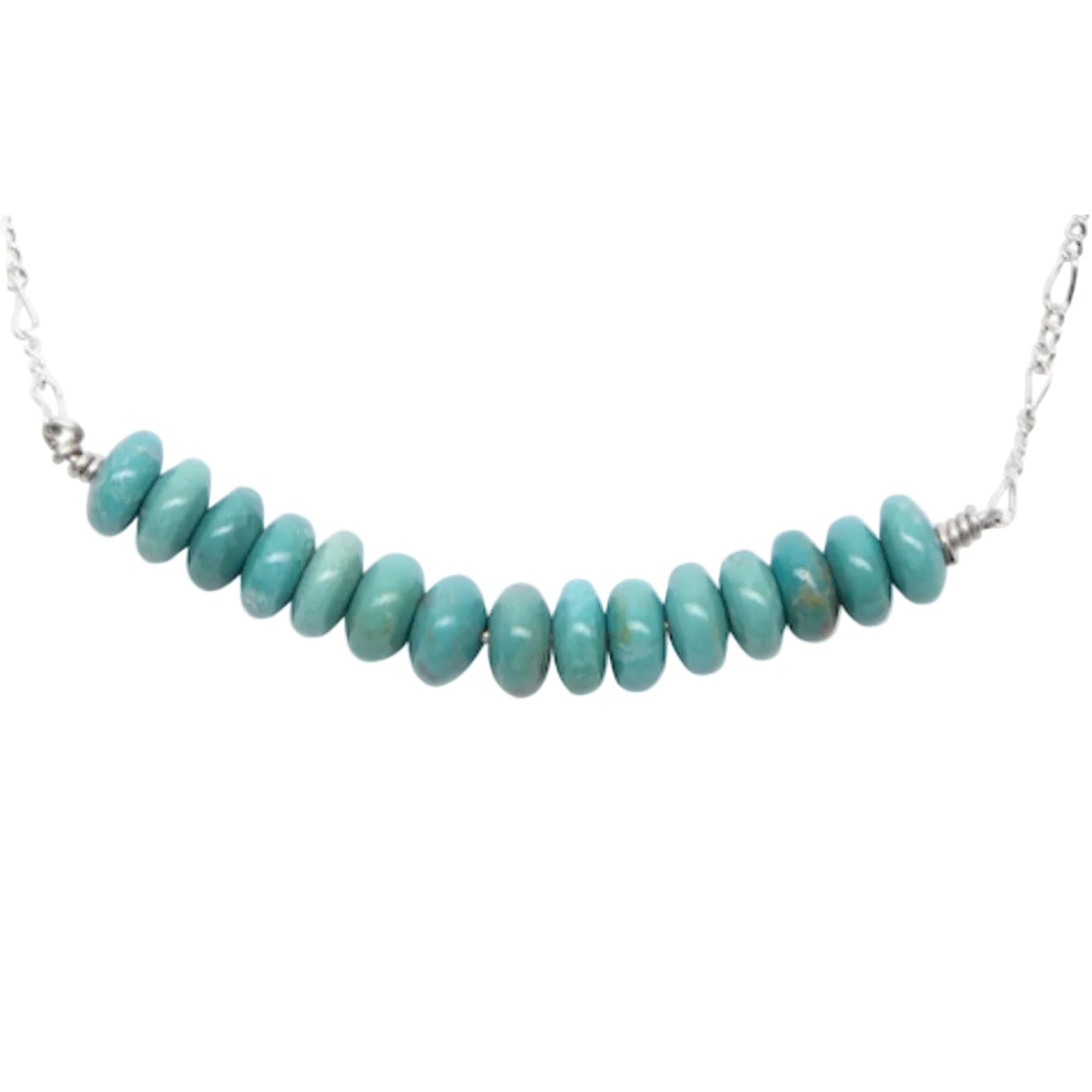 Dineh - Kingman Turquoise Rondelle Necklace