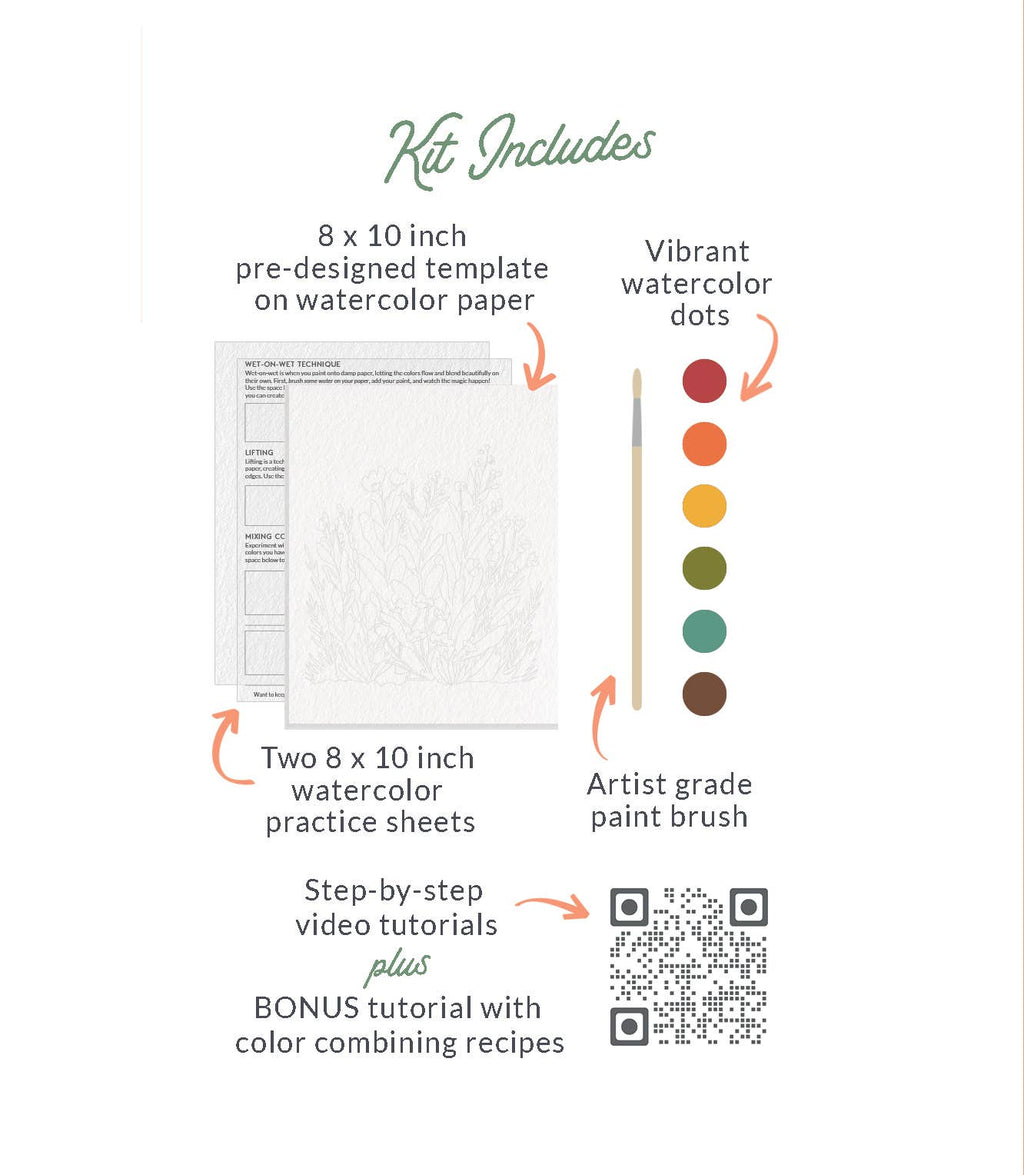All-In-One Watercolor Kit - Desert Bloom