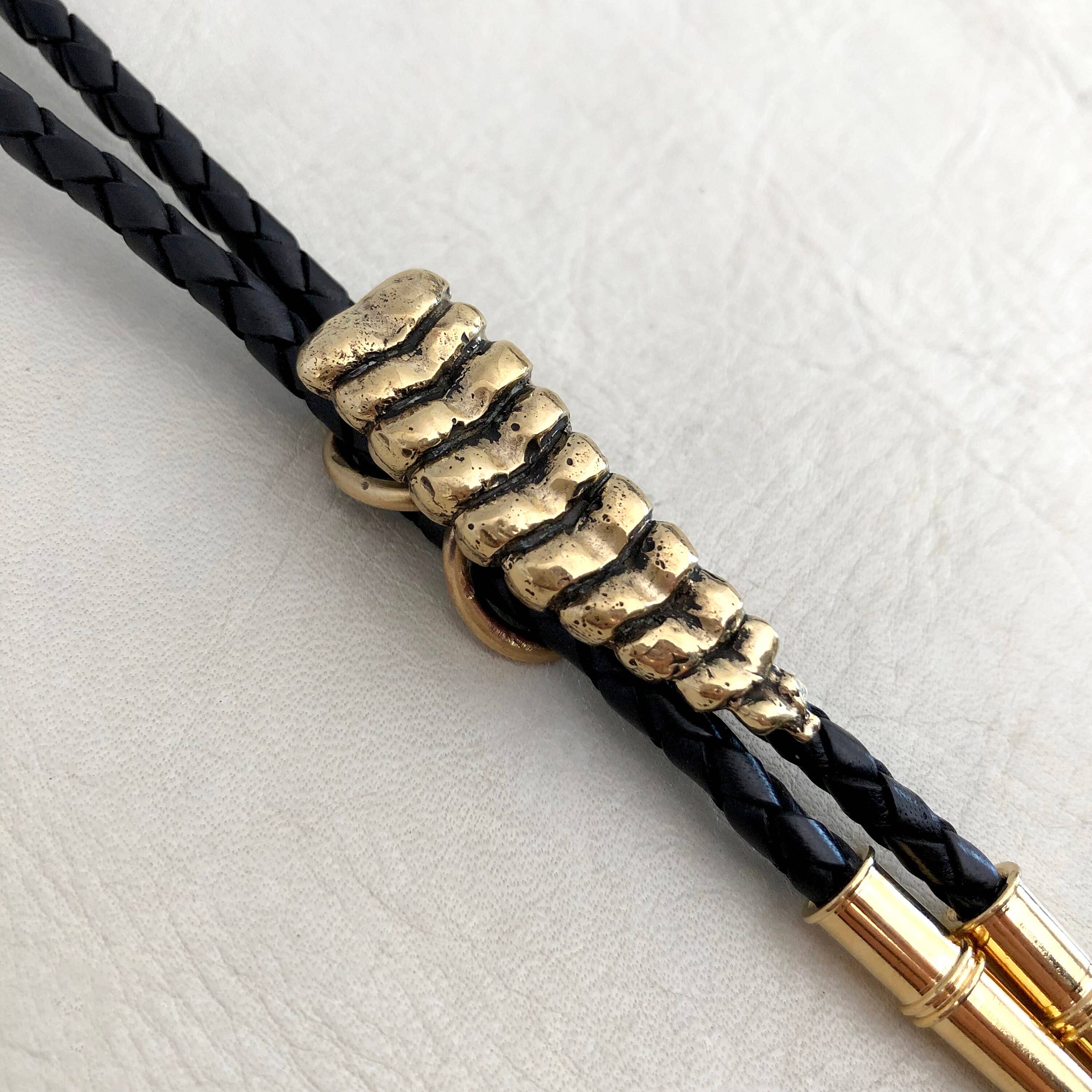 Snake Rattle Bolo Tie