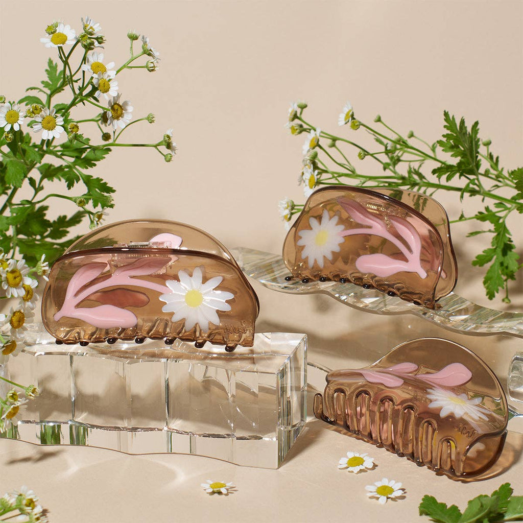 Marguerite Daisy Flower Vintage Style Women's Hair Claw
