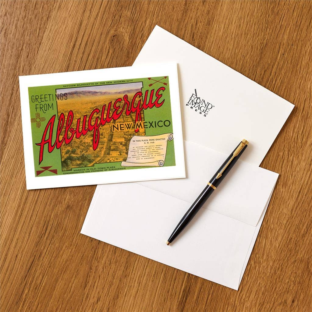 Greeting Card NM-73 Greetings from Albuquerque, New Mexico