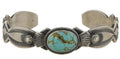 Vintage Ray Chee Navajo Nevada Turquoise Stamp Work Cuff