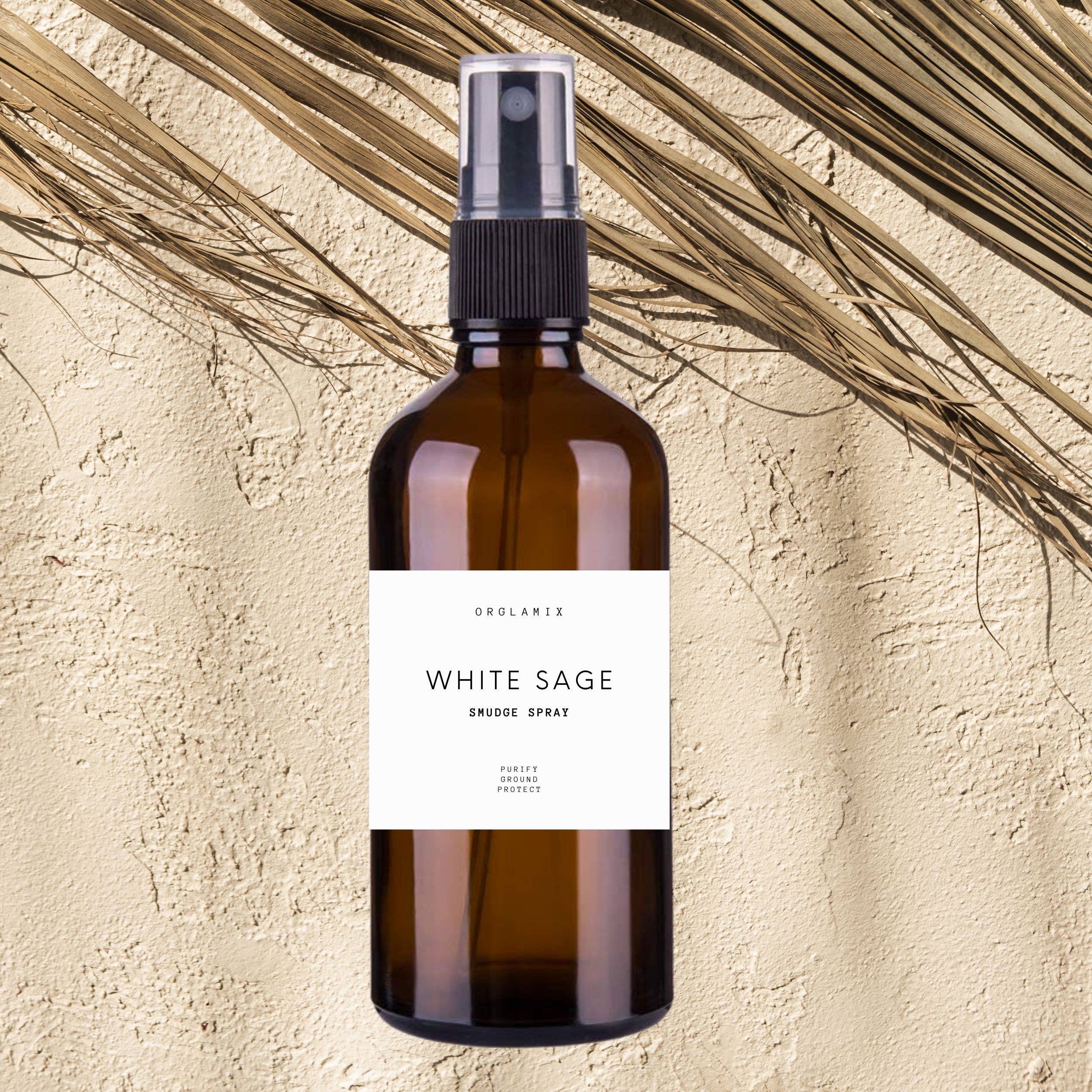 White Sage Smudge Spray | Clear Crystals, Space, Objects