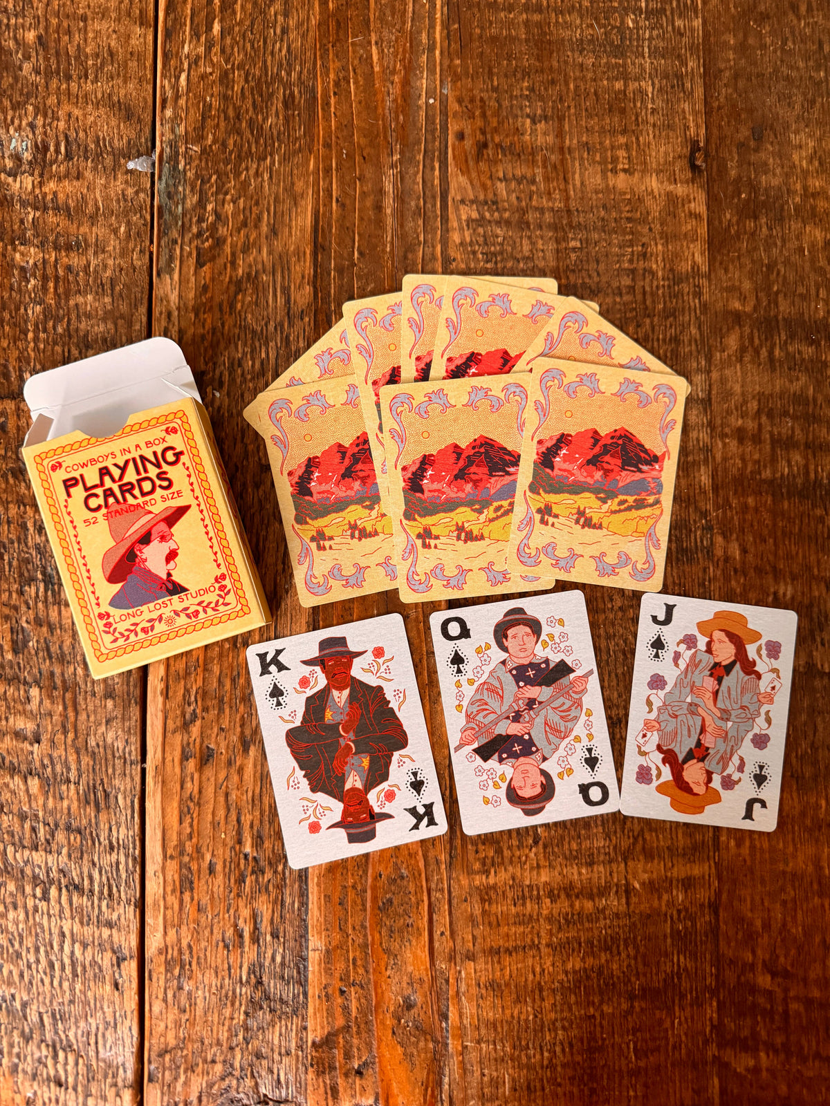 Mountain Cowboy Playing Cards