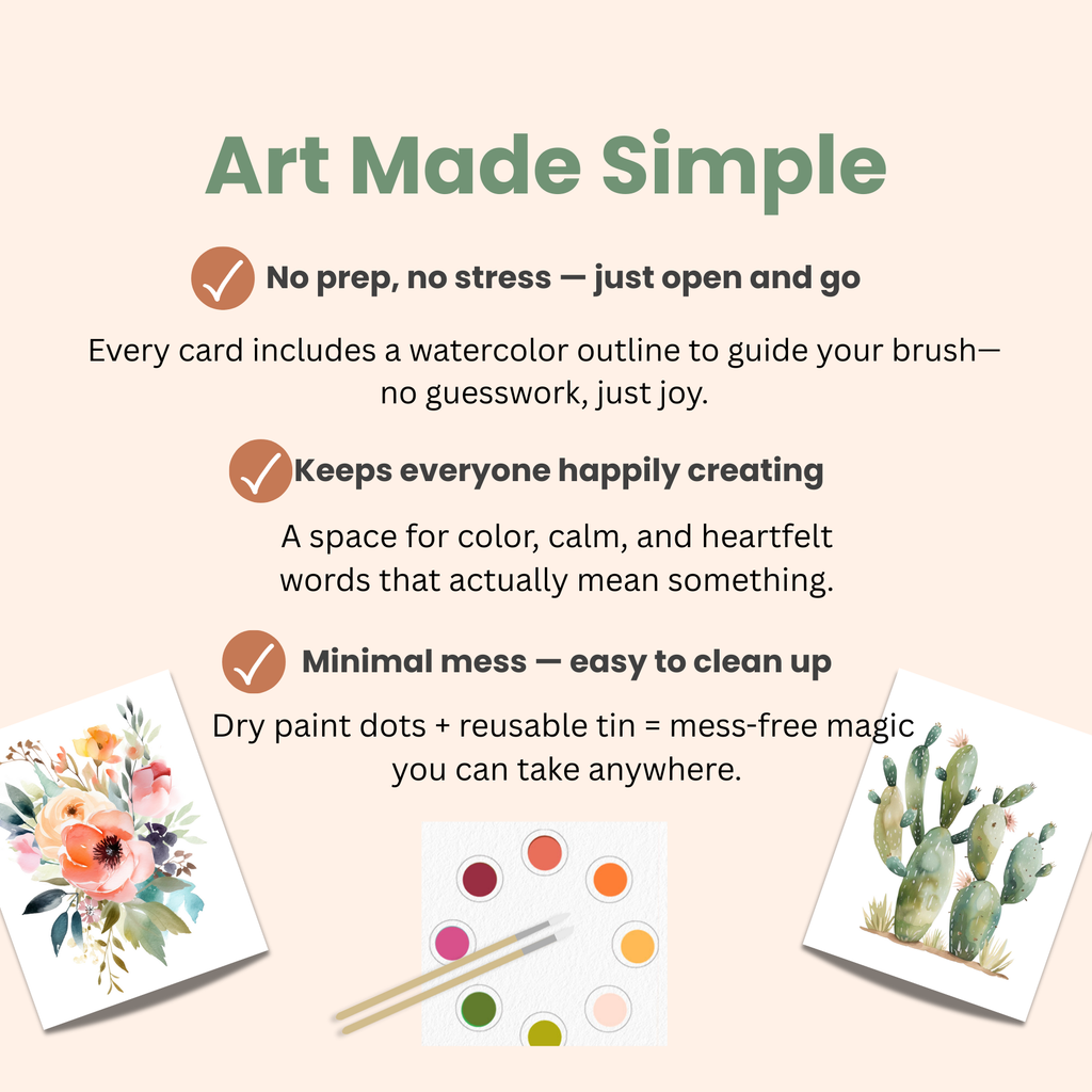 Watercolor Mini Postcards: Desert Blooms