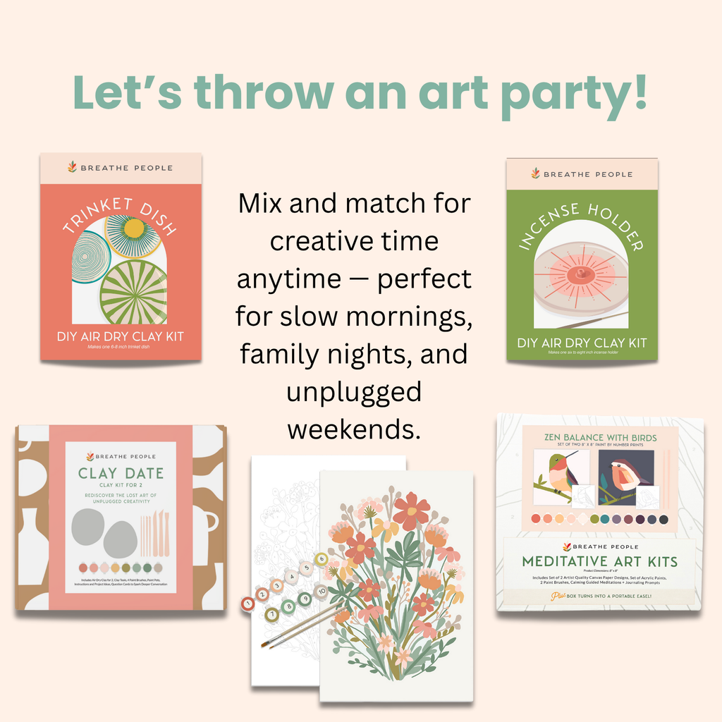 Zen Desert Meditative Art Paint by Number Kit + Easel