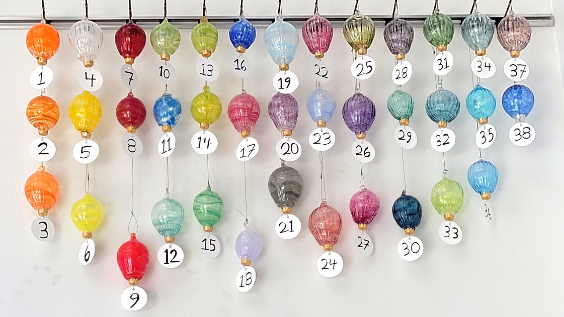 Assorted Glass Hot Air Balloons