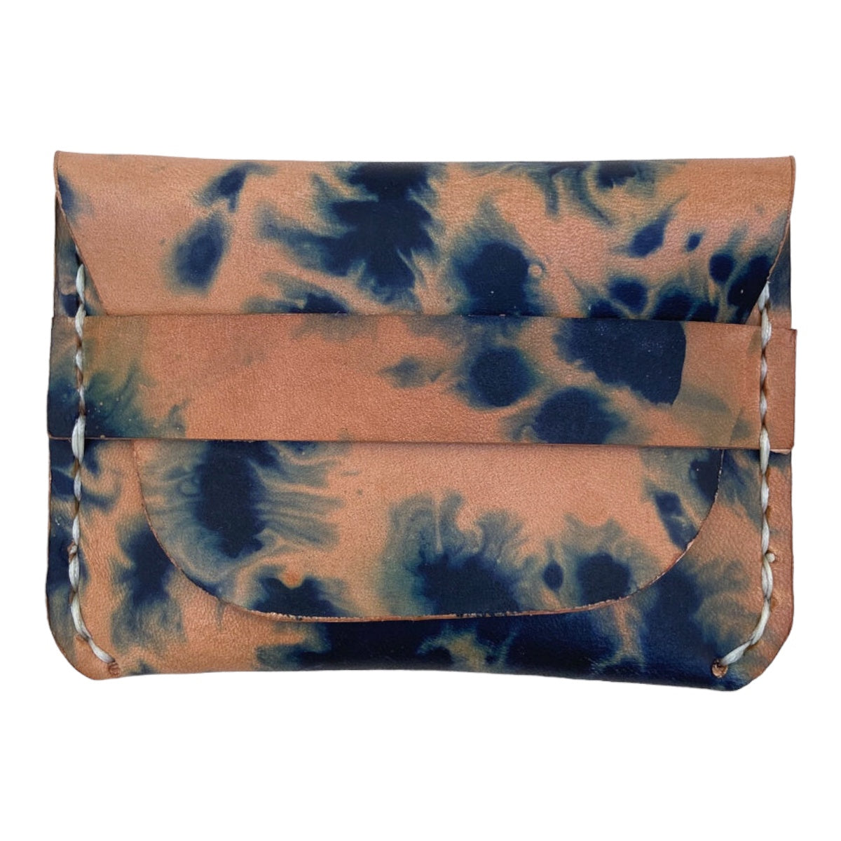Fold Over Wallet - Indigo Tie Dye