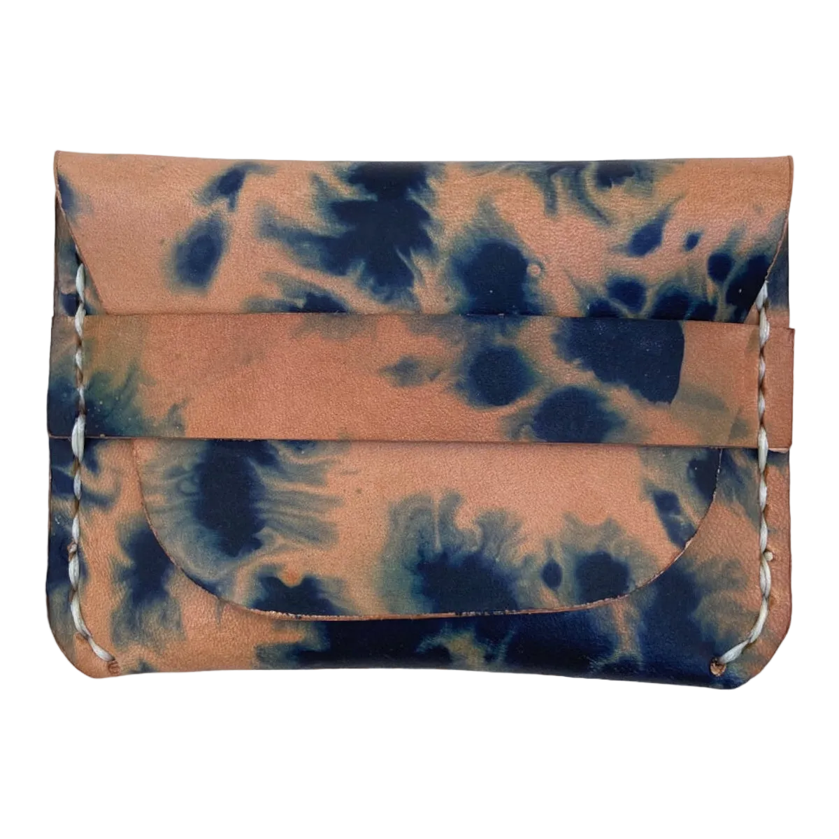 Fold Over Wallet - Indigo Tie Dye